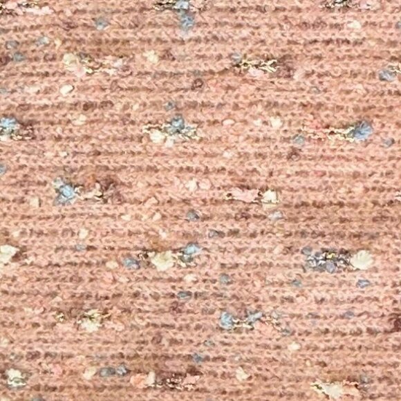 Peach Pink Confetti Popcorn Sweater High Neck Long Sleeve Love & Vine Size Small - Picture 9 of 10